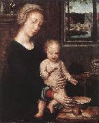 DAVID, Gerard Madonna and Child with the Milk Soup dgw oil painting